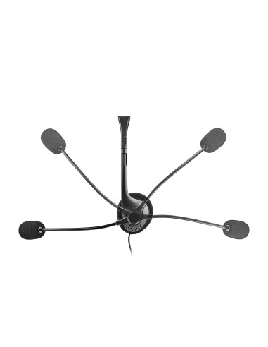 NGS MS103 MAX Auriculares Alámbrico Diadema Llamadas Música Negro