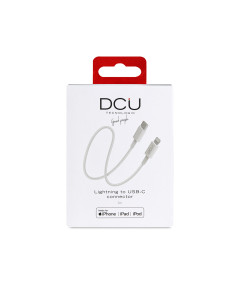 DCU Advance Tecnologic 34101300 cable de conector Lightning 1 m Blanco 2