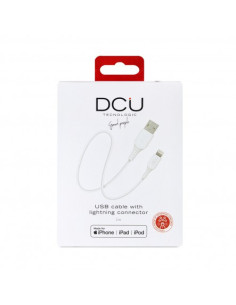 DCU Advance Tecnologic 34101290 cable de conector Lightning 1 m Blanco 2