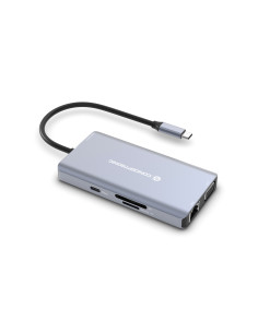Conceptronic DONN20G base para portátil y replicador de puertos Alámbrico USB 3.2 Gen 1 (3.1 Gen 1) Type-C Gris 2