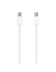 AISENS Cable USB 2.0 3A 60W Apple, tipo USB-C M-USB-C M, Blanco, 2.0m