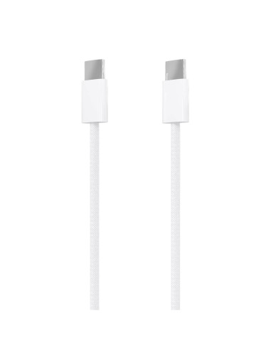 AISENS Cable USB 2.0 3A 60W Apple, tipo USB-C M-USB-C M, Blanco, 2.0m