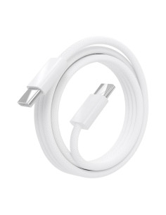 AISENS Cable USB 2.0 3A 60W Apple, tipo USB-C M-USB-C M, Blanco, 2.0m 2