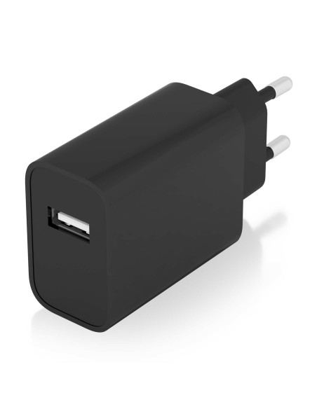 AISENS Cargador USB 10W alta eficiencia, 5V 2A, Negro