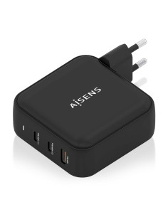AISENS Cargador GaN 140W, 2xUSB-C PD3.1 QC4.0, 1xUSB-A QC3.0, Negro 2