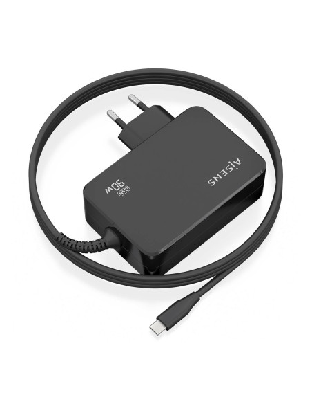 AISENS ASCH-1PD90WL034-BK cargador de dispositivo móvil Universal Negro Corriente alterna Interior