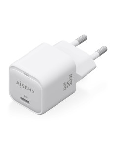 AISENS Cargador GaN 30W, 1xUSB-C PD3.0 QC4.0, Blanco 2