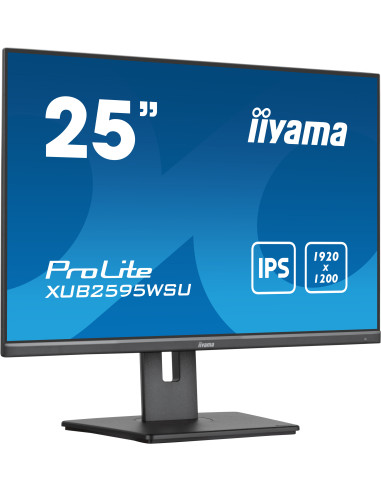 iiyama ProLite XUB2595WSU-B5 pantalla para PC 63,5 cm (25") 1920 x 1200 Pixeles WUXGA LED Negro