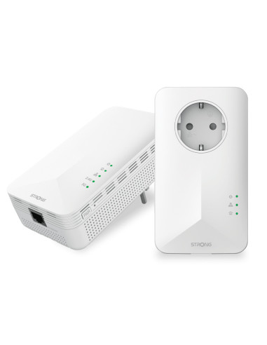 Strong POWERL1000DUOWIFIEUV2 1000 Mbit s Ethernet Wifi Blanco 2 pieza(s)