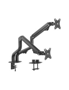 Gembird MA-DA2-02 soporte para monitor 81,3 cm (32") Escritorio Negro