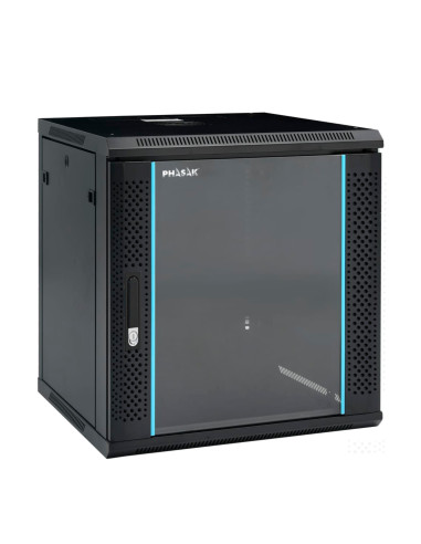 Phasak PHO 2112 armario rack 12U Bastidor de pared Negro