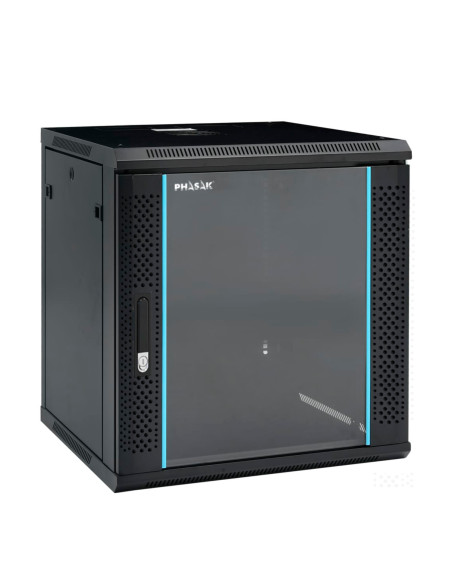 Phasak PHO 2112 armario rack 12U Bastidor de pared Negro