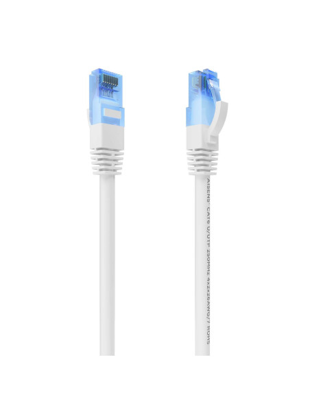 AISENS Cable De Red Latiguillo RJ45 Cat.6 UTP AWG26 CCA, Blanco, 25 cm