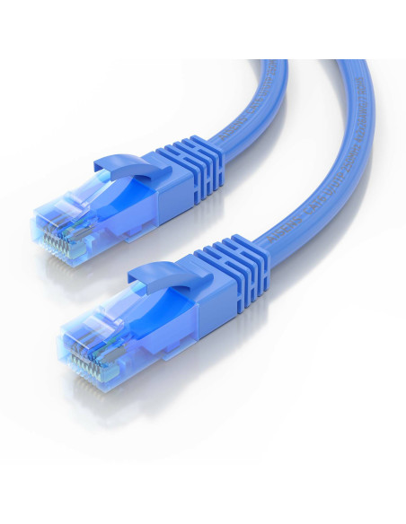 AISENS Cable De Red Latiguillo RJ45 Cat.6 UTP AWG26 CCA, Azul, 0.5 m