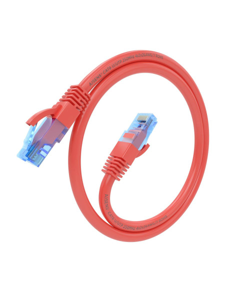 AISENS Cable De Red Latiguillo RJ45 Cat.6 UTP AWG26 CCA, Rojo, 30 cm