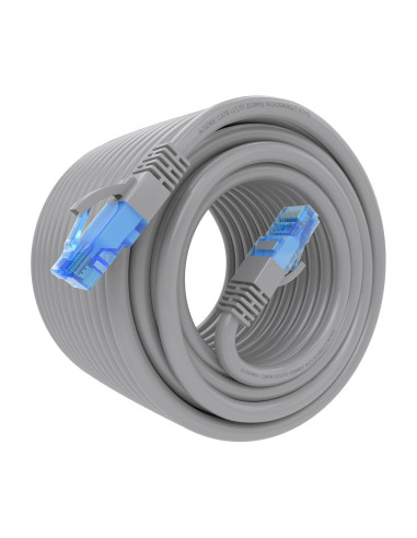 AISENS Cable De Red Latiguillo RJ45 Cat.6 UTP AWG26 CCA, Gris, 20 m