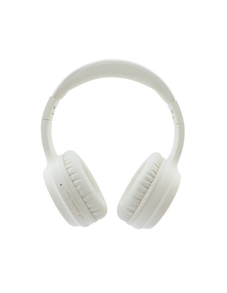 CoolBox AURICULARES BLUETOOTH 5.3 AIR40 CANCELACION RUIDO ANC BEIGE DIADEMA PLEGABLES