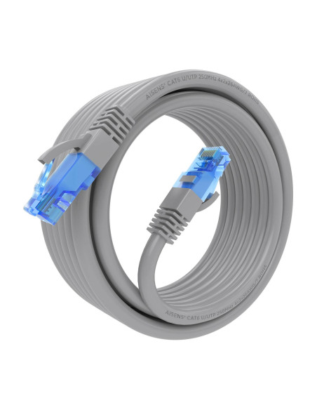 AISENS Cable De Red Latiguillo RJ45 Cat.6 UTP AWG26 CCA, Gris, 4.0 m