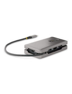 StarTech.com Adaptador Multipuertos USB-C - HDMI DP 4K a 60Hz - Hub Ladrón USB de 3 Puertos - Power Delivery de Paso de 100W - 2