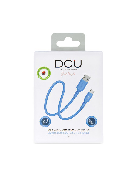 DCU Advance Tecnologic 30402075 cable USB USB 2.0 1 m USB A USB C Azul