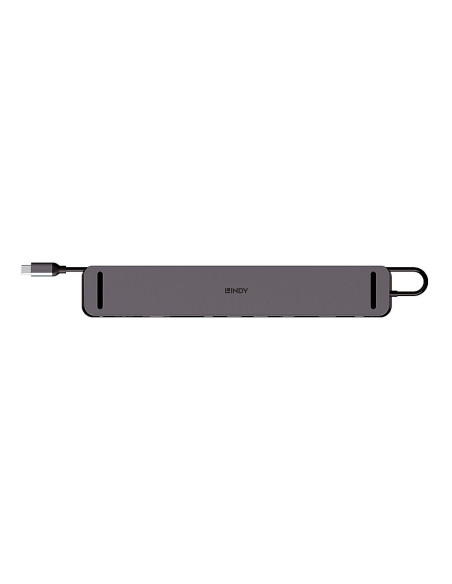 Lindy 43392 base para portátil y replicador de puertos Acoplamiento USB 3.2 Gen 1 (3.1 Gen 1) Type-C Antracita