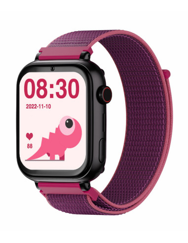 SaveFamily Correa Recambio Tela Frambuesa Compatible con los modelos SaveWatch + Senior Enjoy Superior