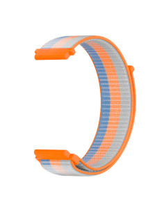 SaveFamily Correa Recambio Tela Rayas Naranja Compatible con los modelos SaveWatch + Senior Enjoy Superior