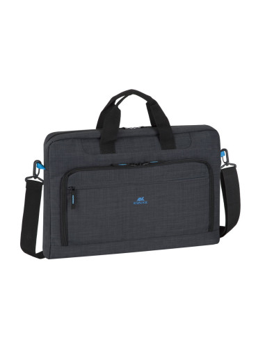 Rivacase Regent 8058 43,9 cm (17.3") Bandolera Negro, Cian