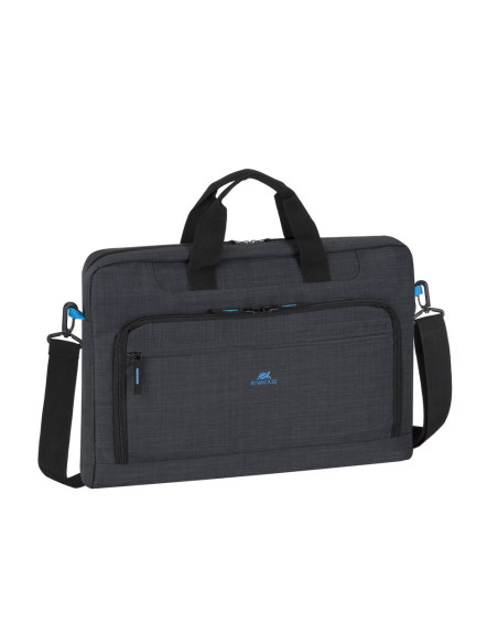 Rivacase Regent 8058 43,9 cm (17.3") Bandolera Negro, Cian
