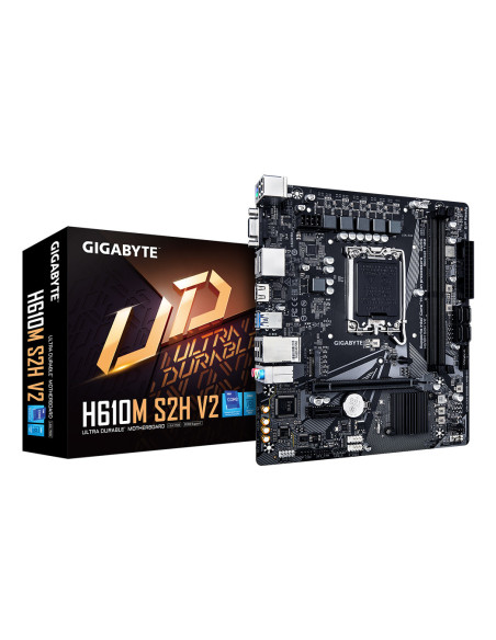 GIGABYTE H610M S2H V2 Placa base - Soporta CPUs Intel Core de 14ª generación, 4+1+1 Fases Híbridas VRM Digital, hasta 5600MHz