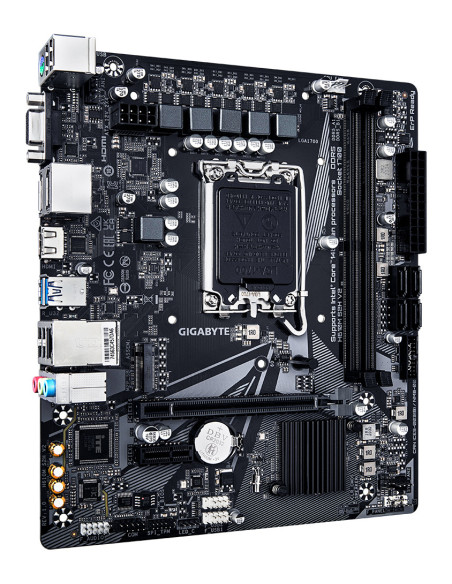 GIGABYTE H610M S2H V2 Placa base - Soporta CPUs Intel Core de 14ª generación, 4+1+1 Fases Híbridas VRM Digital, hasta 5600MHz
