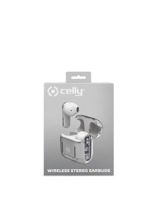 Celly SHEER Auriculares True Wireless Stereo (TWS) Dentro de oído Llamadas Música Transparente, Blanco 2