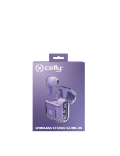 Celly SHEER Auriculares True Wireless Stereo (TWS) Dentro de oído Llamadas Música Transparente, Violeta 2