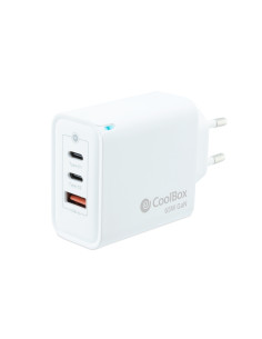 CoolBox CARGADOR GAN 65W USB-C USB-C USB-A PARED