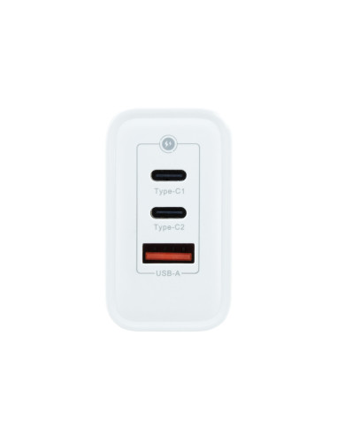 CoolBox CARGADOR GAN 65W USB-C USB-C USB-A PARED