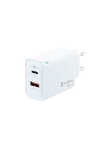 CoolBox CARGADOR GAN 45W USB-C USB-A PARED