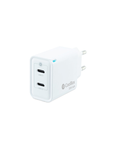 CoolBox CARGADOR GAN 35W USB-C USB-C PARED