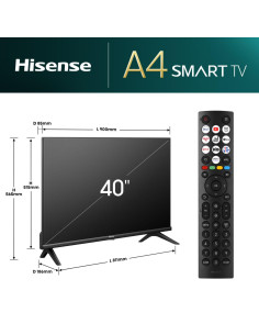 Hisense 40A4N 101,6 cm (40") Full HD Smart TV Wifi Negro 200 cd   m² 2