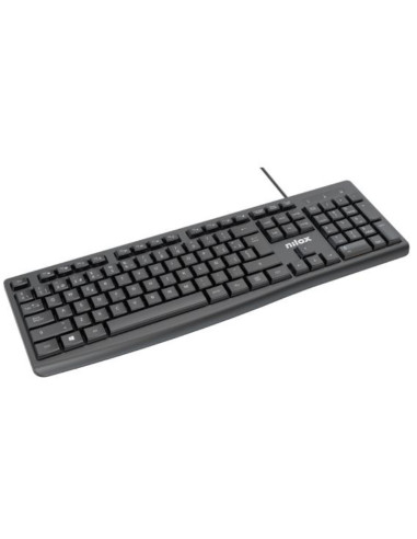 Nilox NXKBE000013 teclado Oficina USB Español Negro