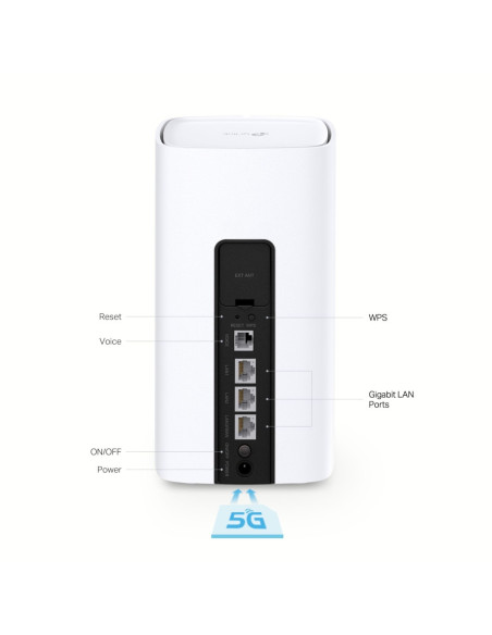 TP-Link NX510v router inalámbrico Gigabit Ethernet Doble banda (2,4 GHz   5 GHz) 5G Blanco