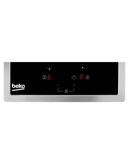 Beko HDMC32400TX hobs Acero inoxidable Integrado 30 cm Cerámico 2 zona(s)