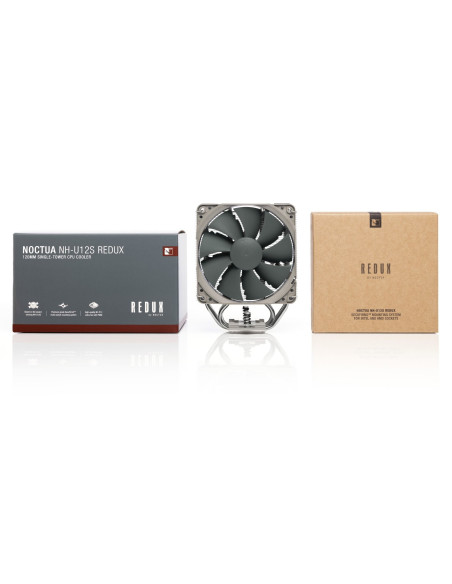 Noctua NH-U12S redux Procesador Enfriador 12 cm Gris, Acero inoxidable