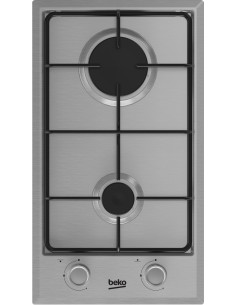 Beko HDCG 32220 FX Acero inoxidable Integrado 29 cm Encimera de gas 2 zona(s)