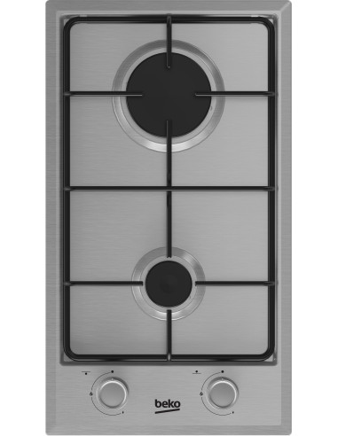 Beko HDCG 32220 FX Acero inoxidable Integrado 29 cm Encimera de gas 2 zona(s)