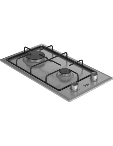 Beko HDCG 32220 FX Acero inoxidable Integrado 29 cm Encimera de gas 2 zona(s)