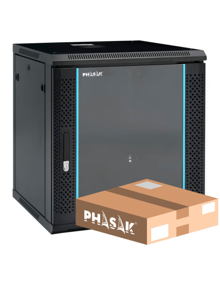 Phasak Mural Rack Pro 19" 12U Desmontado - Envio Flat Pack - PHO 2112D