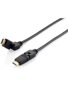 Equip 119365 Cable HDMI 2.0 giratorio, 5,0 m, conector giratorio, 4K 30 Hz