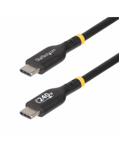 StarTech.com Cable de Carga USB-C de 2m - Cable USB Tipo C - Certificación USB-IF - PD de 240W EPR - Cable USB 2.0 USB-C de