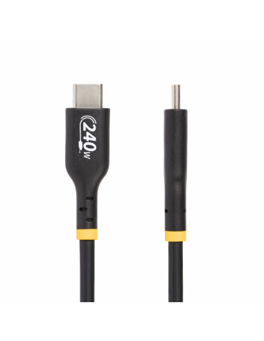 StarTech.com Cable de Carga USB-C de 2m - Cable USB Tipo C - Certificación USB-IF - PD de 240W EPR - Cable USB 2.0 USB-C de