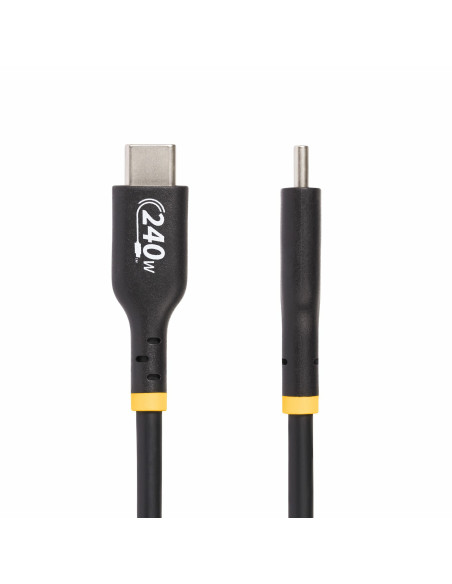StarTech.com Cable de Carga USB-C de 2m - Cable USB Tipo C - Certificación USB-IF - PD de 240W EPR - Cable USB 2.0 USB-C de
